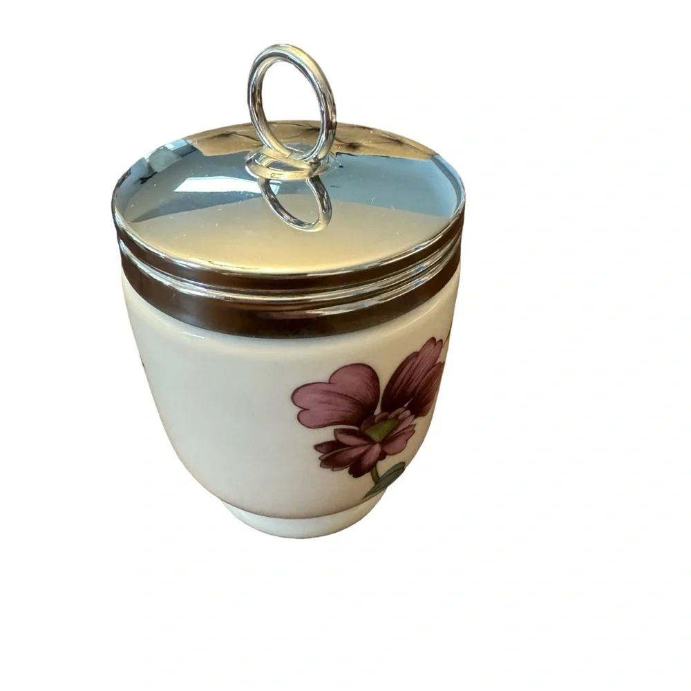 Royal Worcester Atsley King Size Egg Coddler Porcelain